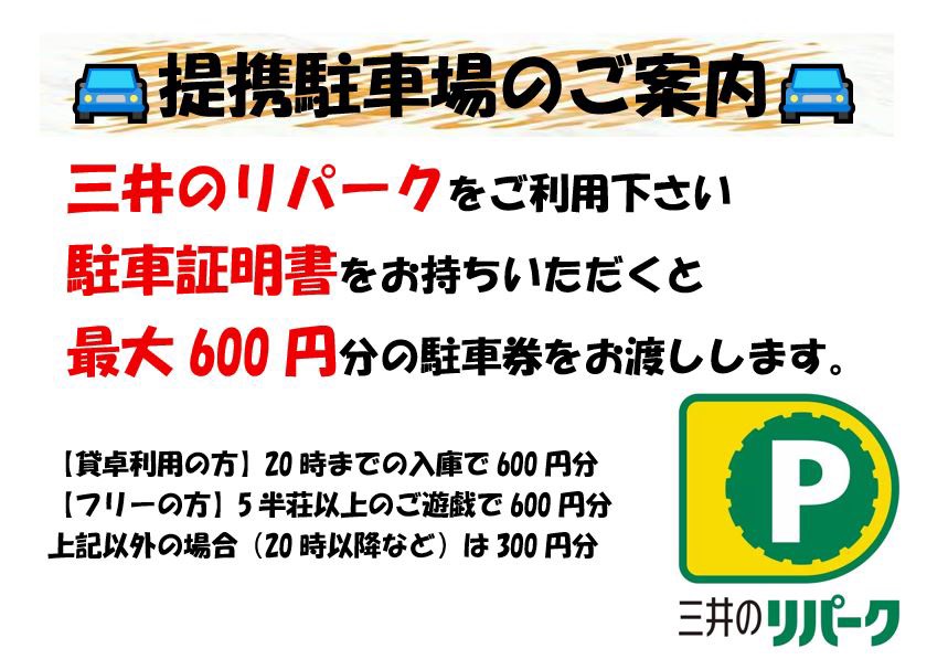 ステージ７桜山店 駐車場案内 地図